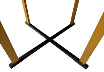 Two Art Deco Modernist Lacquered Beech Armchairs and Table, 1930s